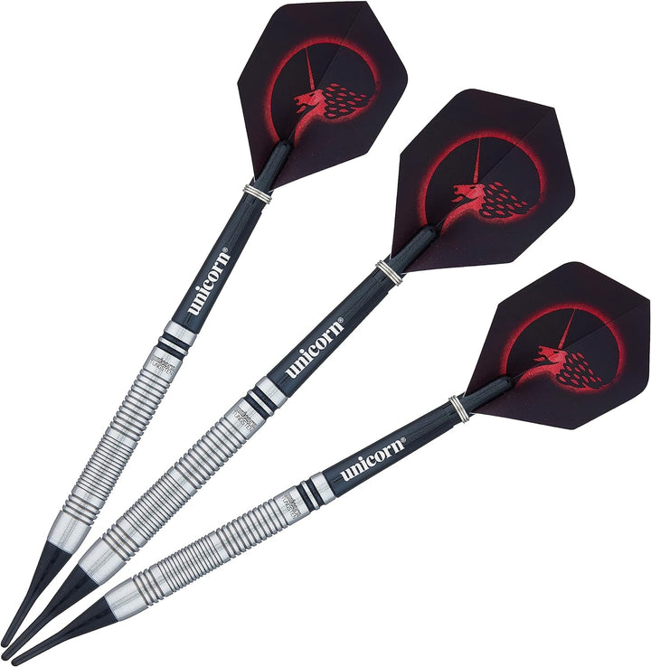 Unicorn Dart-Set mit weicher Spitze, Wolfram-Barrels | 17 g, 18 g, 19 g oder 20 g Stil 2 20 g, Stil