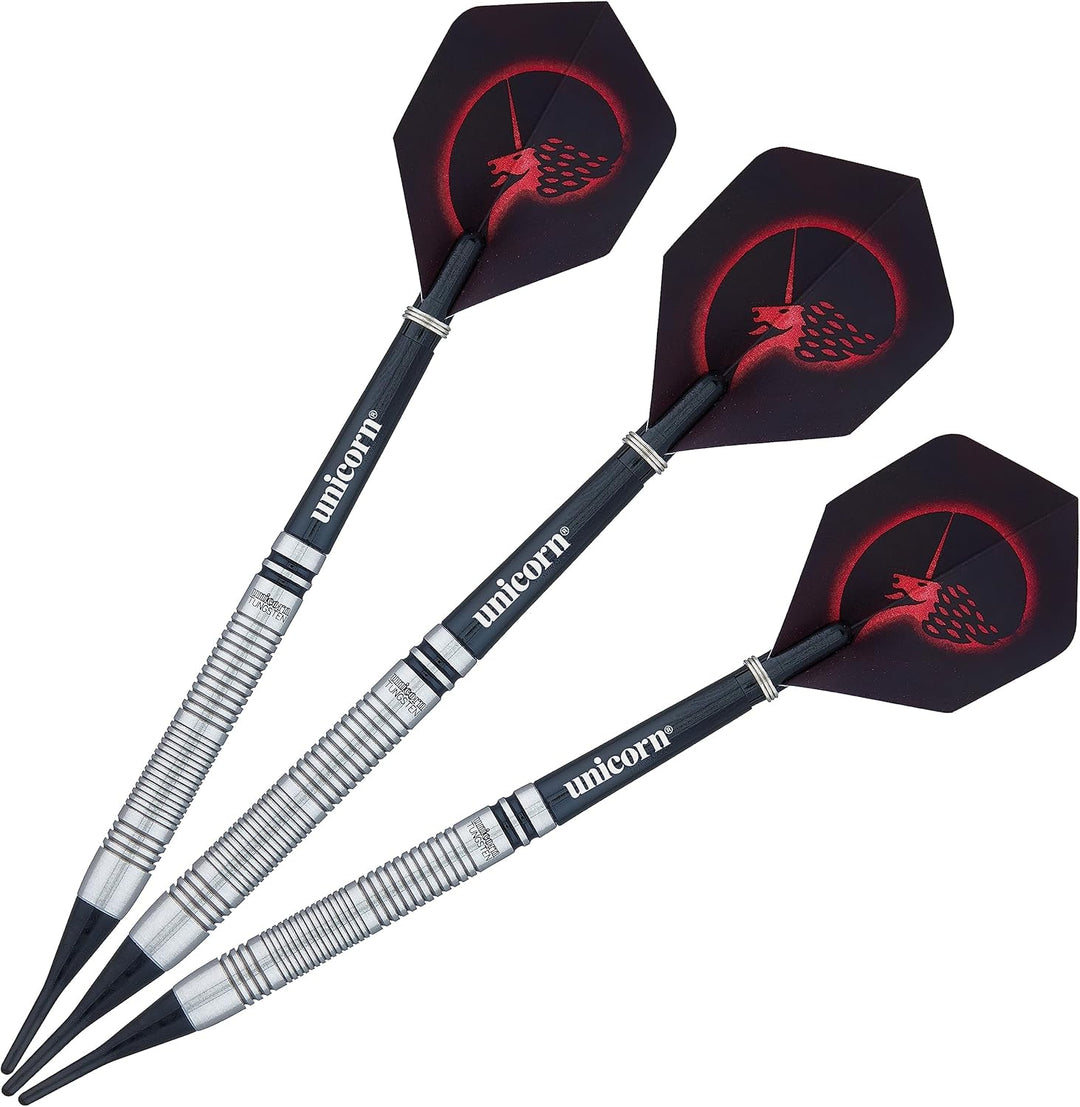 Unicorn Dart-Set mit weicher Spitze, Wolfram-Barrels | 17 g, 18 g, 19 g oder 20 g Stil 2 18 g, Stil