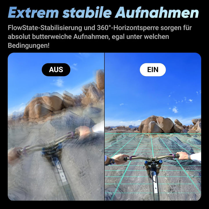 Insta360 X4 – wasserdichte 8K 360°-Action-Cam, 4K Weitwinkelvideos, Unsichtbarer Selfie-Stick Effekt