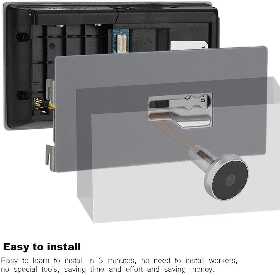 Video Security Türklingel, 3,5 Zoll Farb LCD Digital Türspion, 120 Grad Real View Winkel Digital Tür