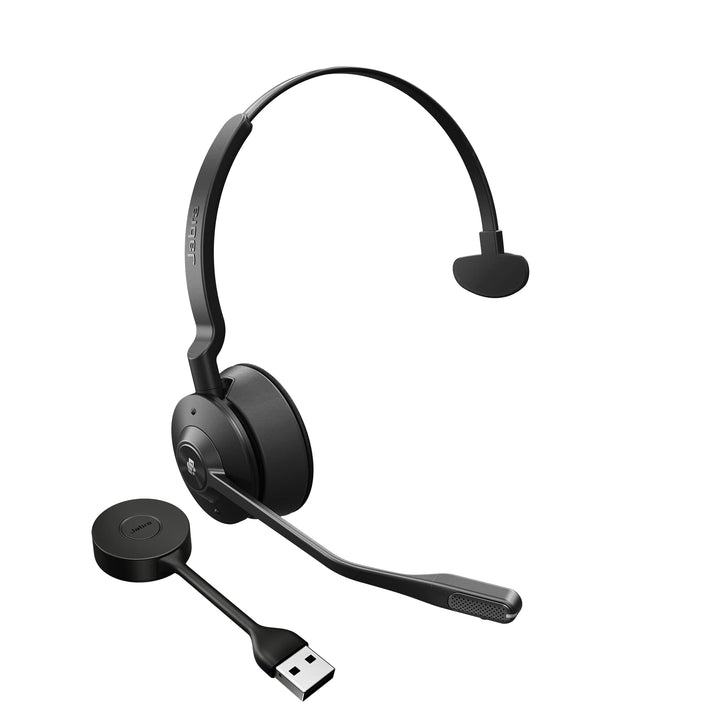 Jabra Engage 55 Schnurloses Mono Headset mit Link 400 USB-A DECT-Adapter - Mikrofon mit Geräuschunte