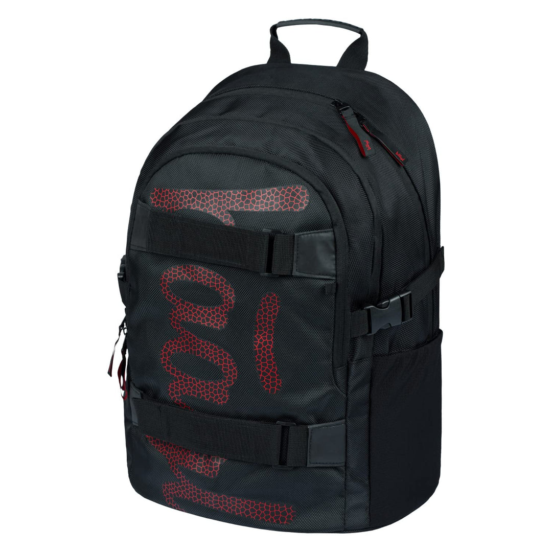 Baagl Schulrucksack für Jungen Mädchen Teenager - Skateboard Rucksack - Kinderrucksack mit Laptopfac