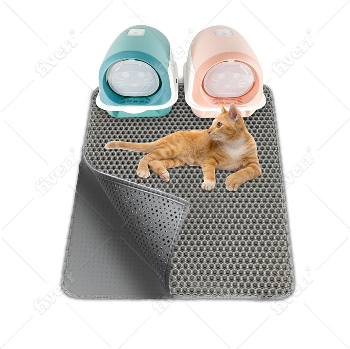 Katzenklo Matte 90x76cm Schwarz, Katzenstreu Matte, Katzenmatte Katzenklo, Katzentoiletten & Zubehör