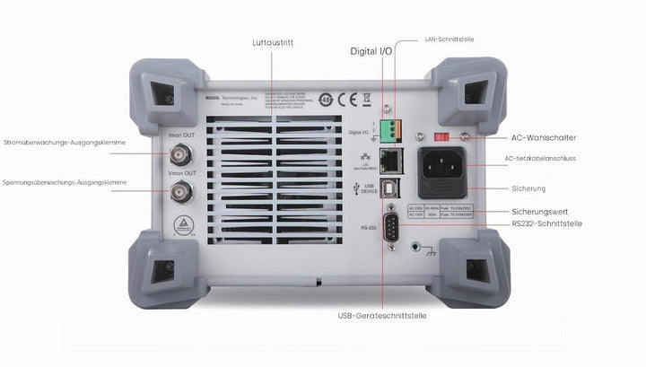 RIGOL Programmierbar Elektronische Last DL3021A,Elektronische DC Last,150V/40A,200W,30KHz,Auflösung