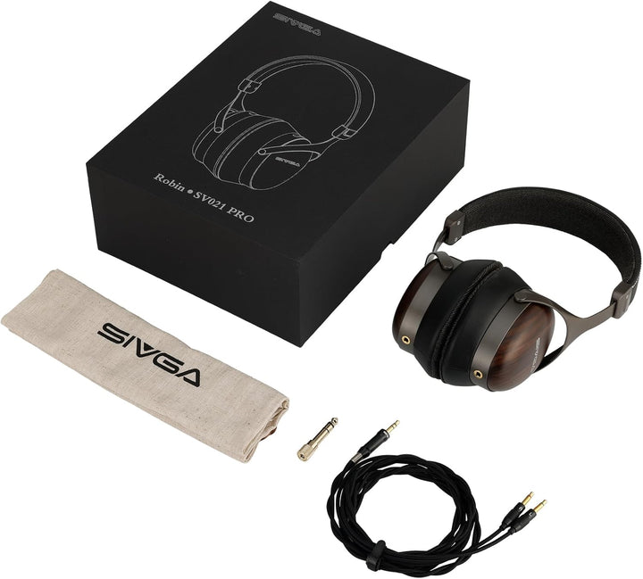 SIVGA SV021 PRO Hi-Fi Kopfhörer mit 50mm Dynamik-Treibern geschlossenes Holzgehäuse hohe Auflösung D