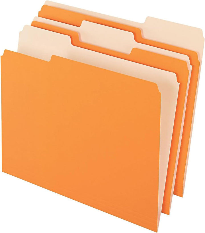 Pendaflex zweifarbige Aktenordner Size: 100 per box Orange, Orange