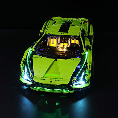 BRIKSMAX Led Beleuchtungsset für Lego Lamborghini Sián FKP 37,Kompatibel Mit Lego 42115 Bausteinen M