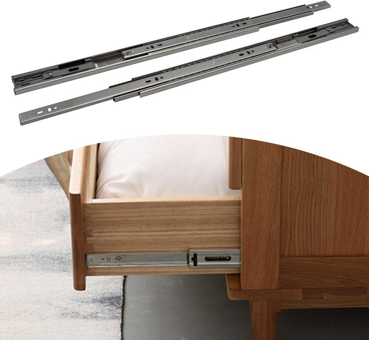 Jopassy Schubladenschienen 40CM, 45 kg Tragkraft Vollauszüge mit Kugelführungen 4 Paar (8 Stück), Sc