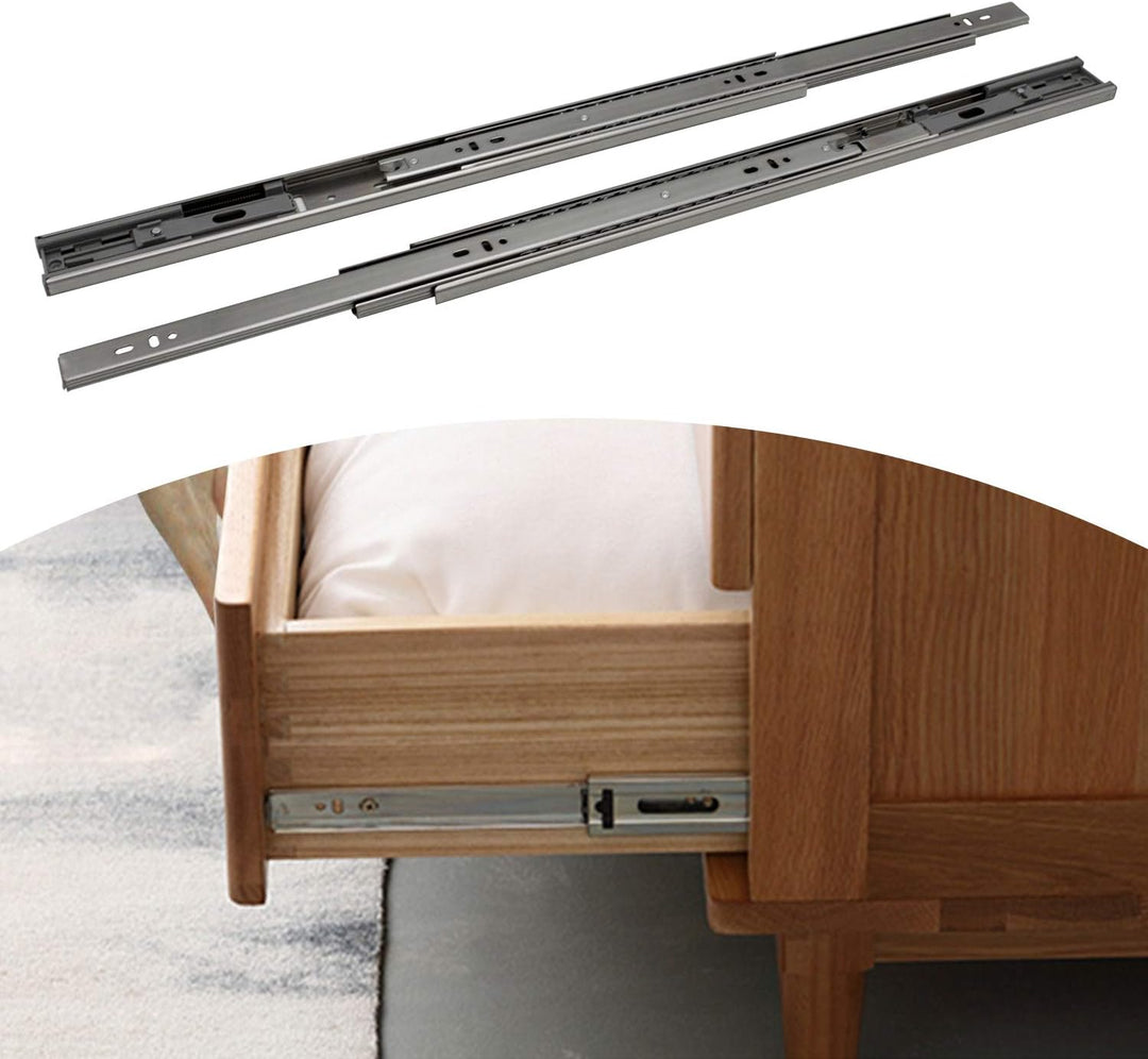 Jopassy Schubladenschienen 60CM, 45 kg Tragkraft Vollauszüge mit Kugelführungen 4 Paar (8 Stück), Sc