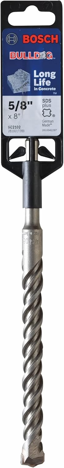 BOSCH HC2102 5/20.3 cm x 15.2 cm x 20.3 cm Bulldog SDS-Plus Bohrhammer-Bit 5/8" Diameter Für Beton,