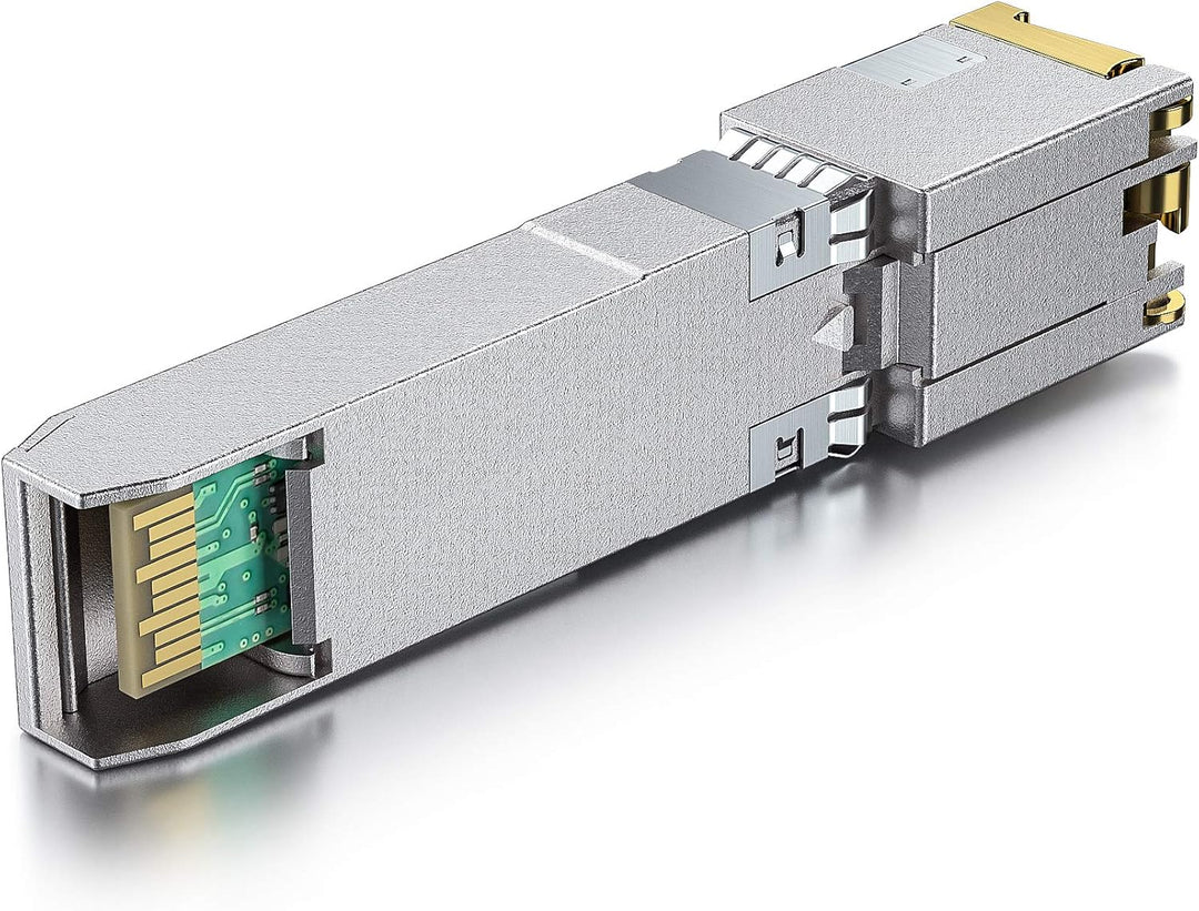 H!Fiber.com für HPE 1.25/2.5/5/10GBASE-T SFP+ Transceiver, SFP+ to RJ45, 10G Kupfer SFP+ zu Ethernet