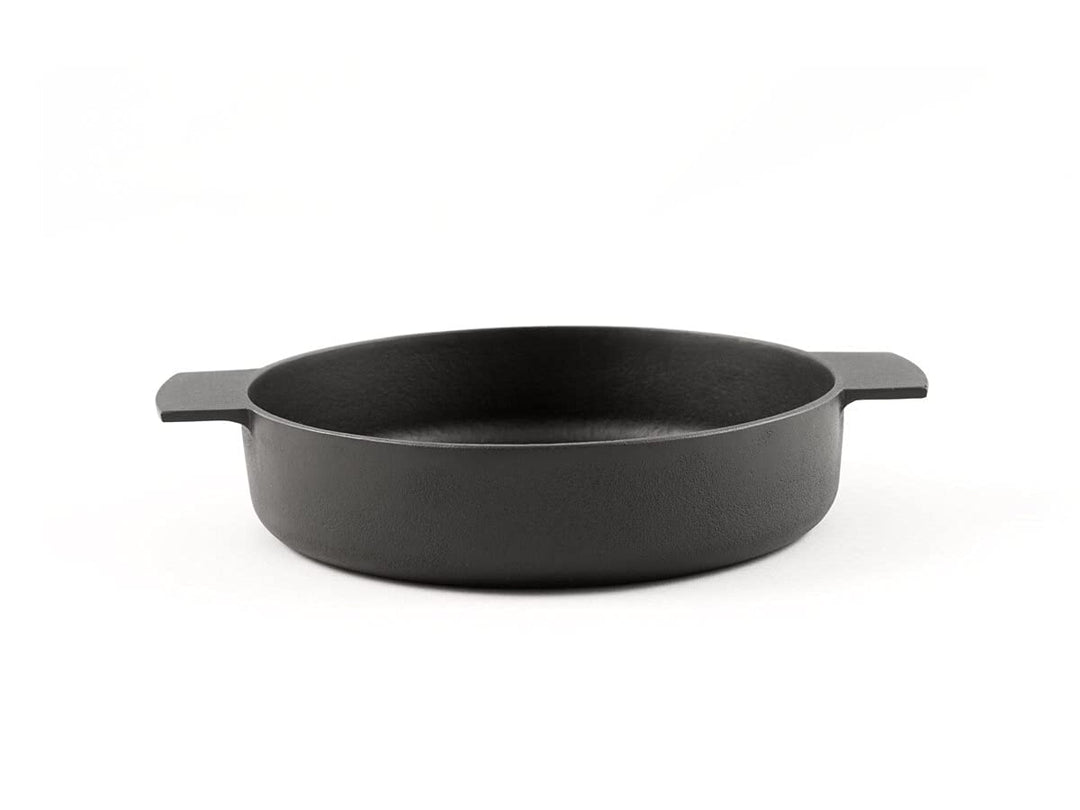 KAMASADA Gusseisenpfanne Rund, 19 cm, 4,7 cm Hoch. Eisenpfanne Induktion, Induktions-Herd, Ceran, Ga
