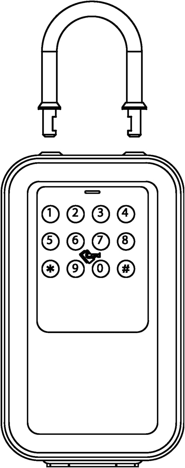 Schlüsseltresor TTLock - Fingerabdruck, Code, RFID, Gateway inkl. Model 3 pro E-L, Model 3 pro E-L
