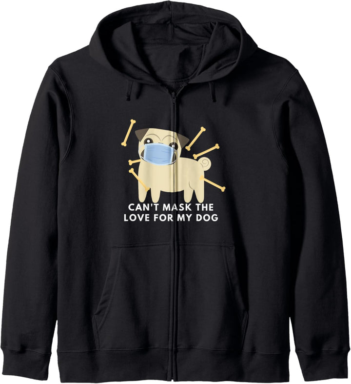 Nette Geschenk-Mädchen können die Liebe für meinen Mops Kapuzenjacke