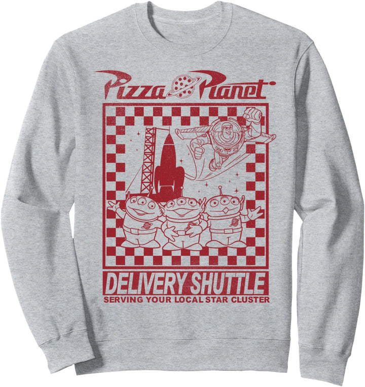 Disney Pixar Toy Story Pizza Planet Delivery Shuttle Sweatshirt