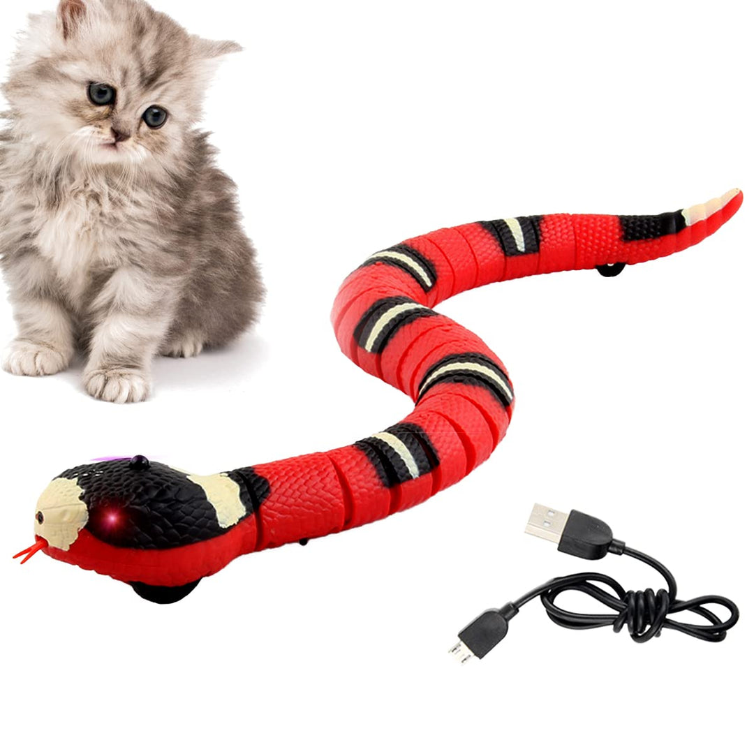 Spielzeugschlange Katze, XiXiRan Schlangenspielzeug Elektrisches, Katzenspielzeug Schlange Usb, Schl