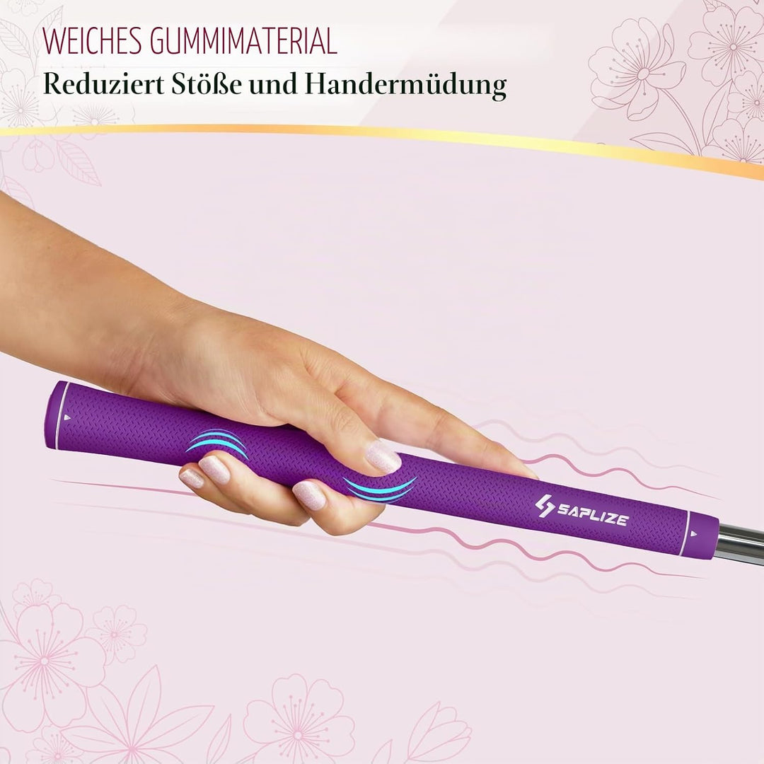 SAPLIZE Golfgriffe, 13er-Set mit komplettem Regripping-Kit, Standard/Midsize, Golfschlägergriffe aus