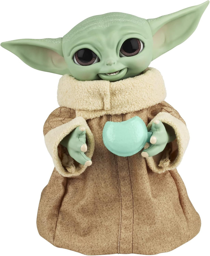 Hasbro F2849 Star Wars Galactic Snackinâ€™ Grogu 23,5 cm groÃŸe elektronische Figur mit über 40 Soun