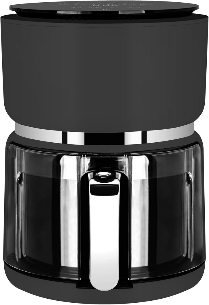 Kelen and Willian Heissluftfritteuse Airfryer aus Borosilikat-Glas 3L - BPA, PFAS & PTFE frei (schwa