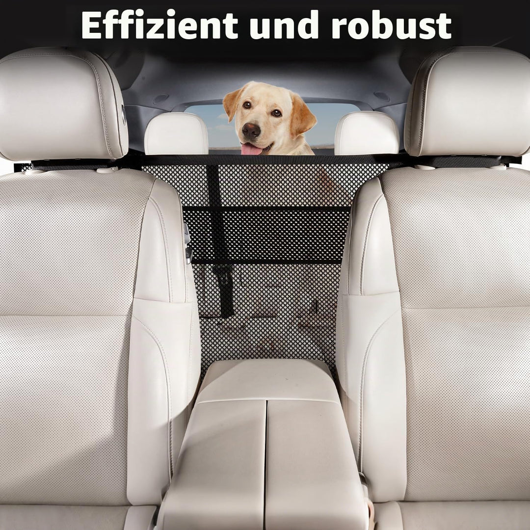 Hundegitter Auto, Hund Auto Rückbank, Hundeschutz Auto Rückbank mit Storage Compartment, Sicherheits