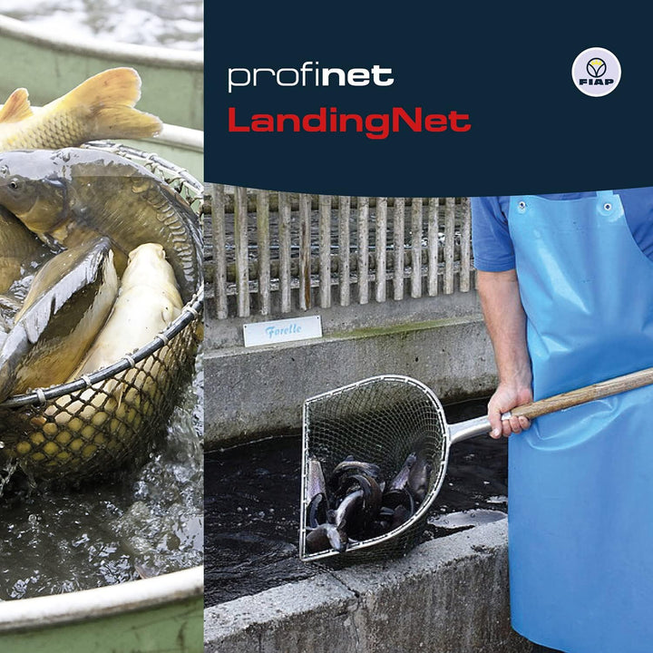 FIAP profinet LandingNet 500 - Profi Kescherbügel - D-Form - Fischkescher - Teichkescher - Material