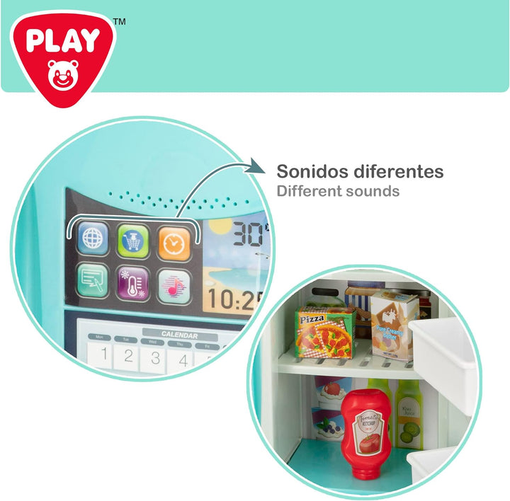 COLORBABY Play Spielzeug Kühlschrank Mit Sound Spielzeug Kühlschrank Spielzeug Küchenutensilien Küch
