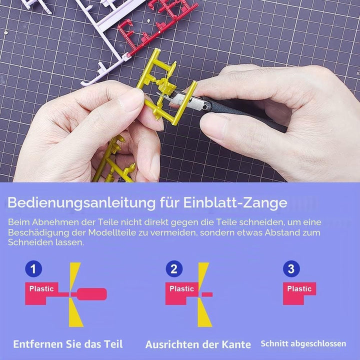 stedi Modellzange, mit ultradünner einschneidiger Klinge und Klingenetui Kunststoffmodellbauwerkzeug