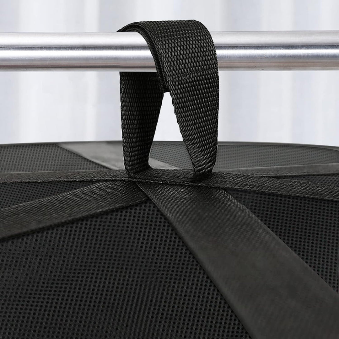 Coopache Trockennetz Kräuter Schwarz, 8-lagiges Kräutertrockner Hängend, Zipper Plant Drying Rack, M