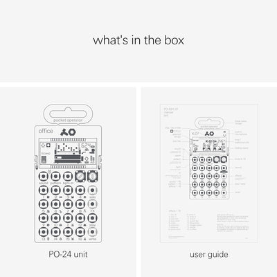 Teenage Engineering PO-24 office Noise Percussion Drumcomputer und Sequencer (Pocket Operator mit 16