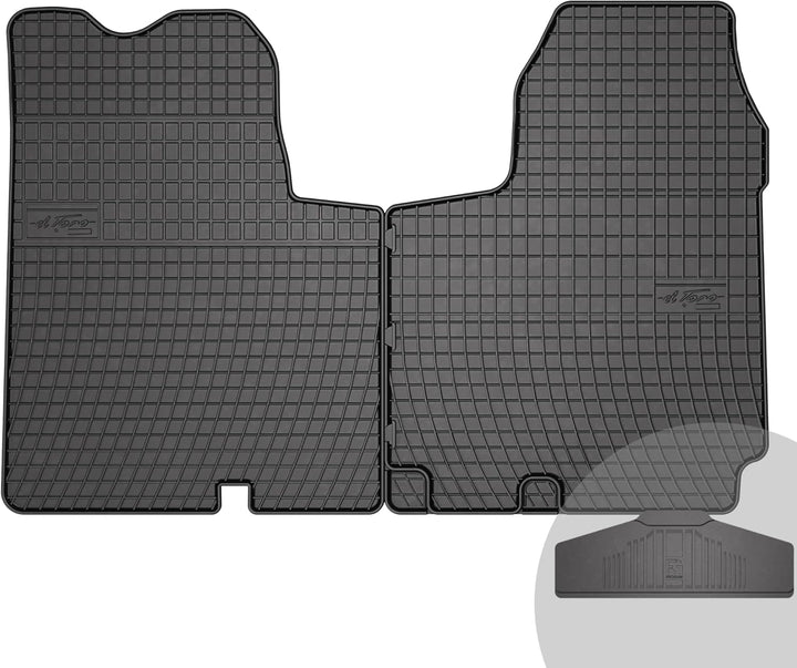FROGUM El Toro Gummimatten Ganzjähriges-Set von Autofussmatte Auto Fussmatten für Nissan Primastar I