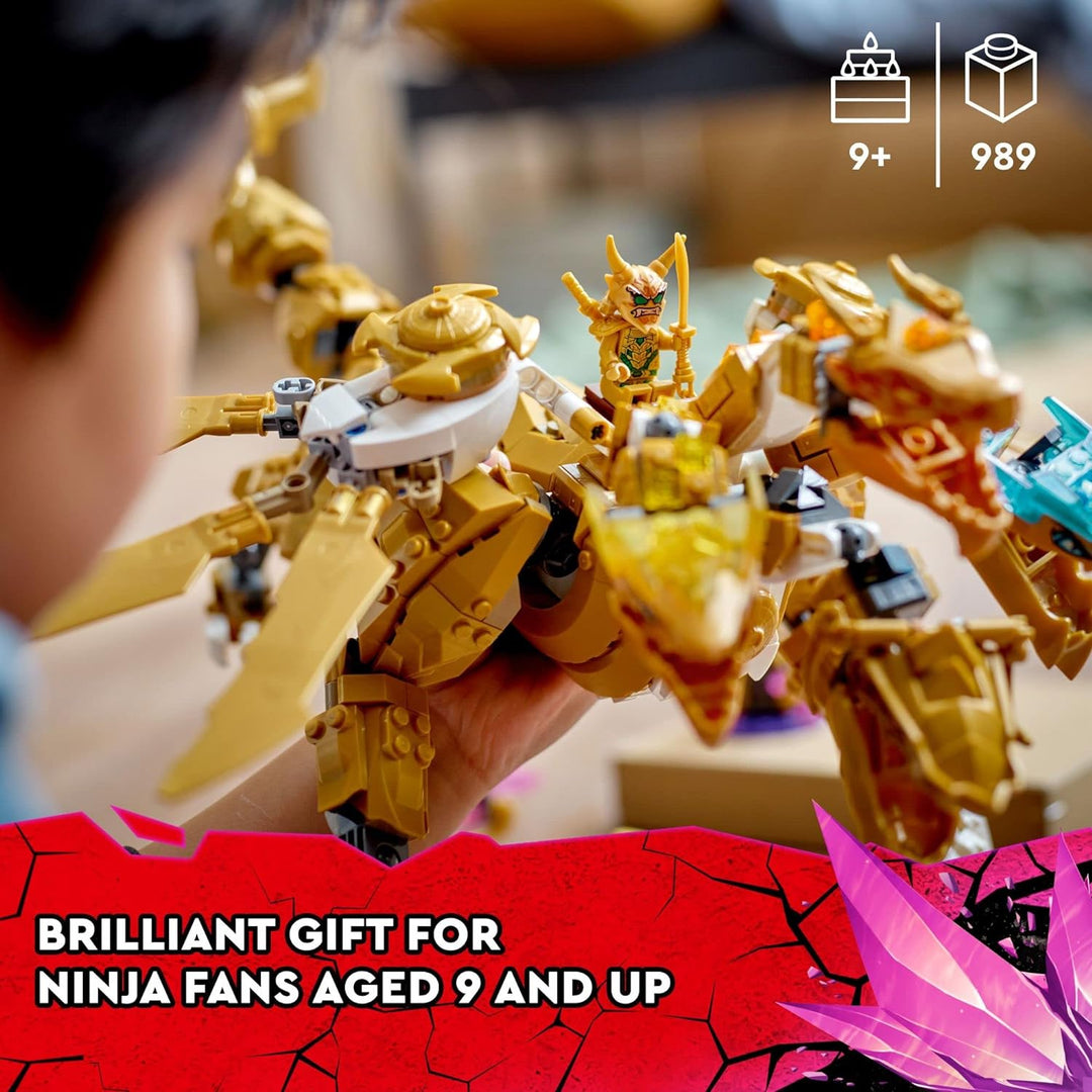 LEGO NINJAGO Lloyd's Golden Ultra Dragon 71774 Ninja Bauspielzeug-Set für Jungen, Mädchen und Kinder