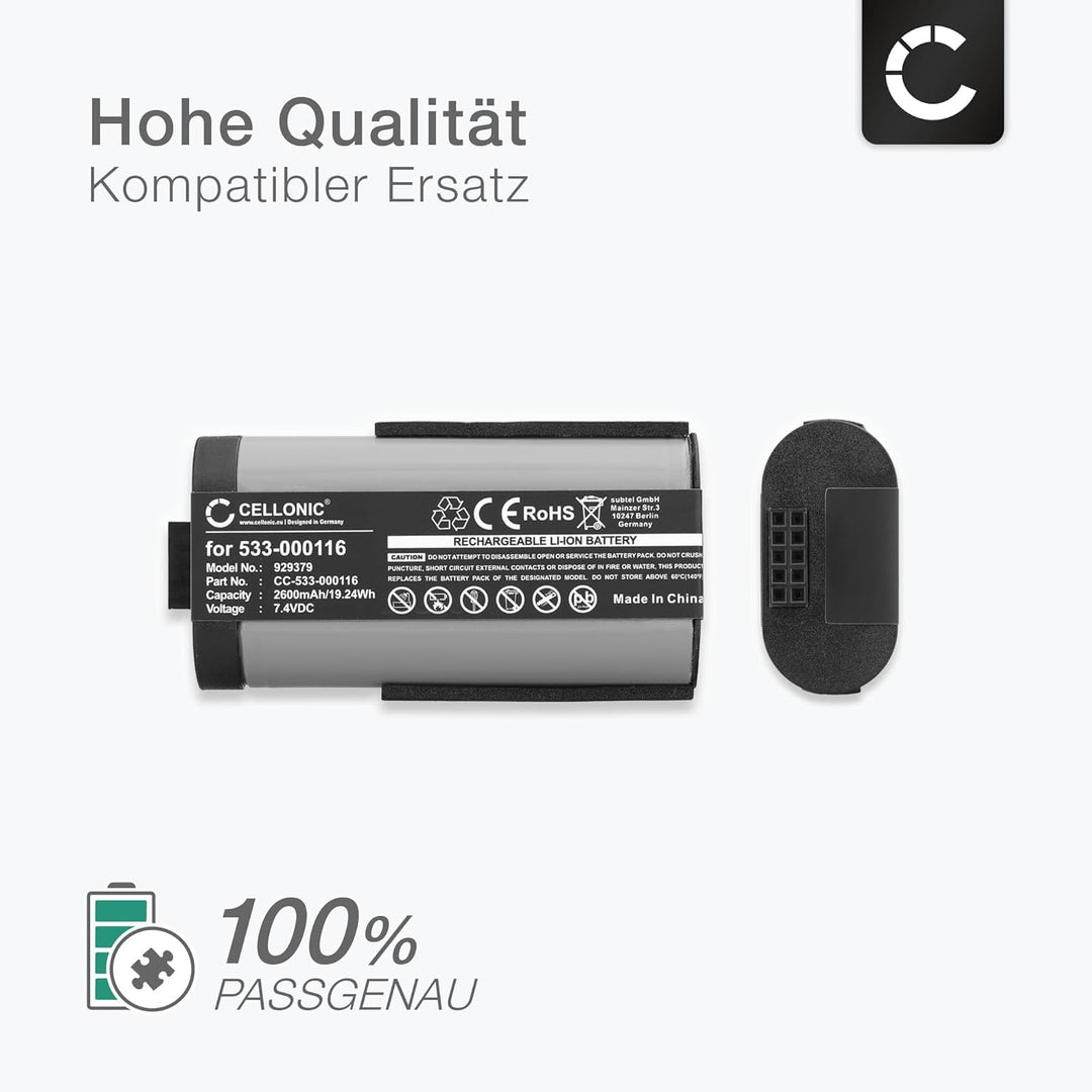 CELLONIC, Lautsprecherakku kompatibel mit Ultimate Ears UE MegaBoom, S-00147 (2600mAh, 7.4V) 2X Ersa