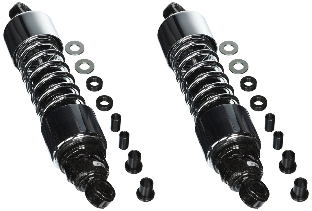 PROGRESSIVE SUSPENSION 412-4007C Chrom 12,5 Zoll Standard Ersatz Hinterradaufhängung Stossdämpfer 12