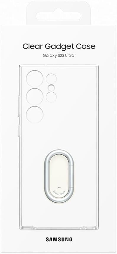 Samsung Clear Gadget Smartphone Case EF-XS918 für Galaxy S23 Ultra, Handy-Hülle, Standfuss, Durchsic