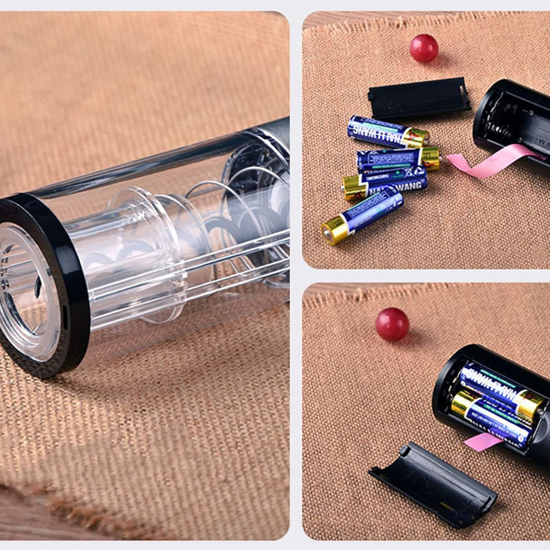Elektrische Flaschenöffner Set Wein,ABS Korkenzieher Flaschenöffner Geschenk für Senioren (weiss), W