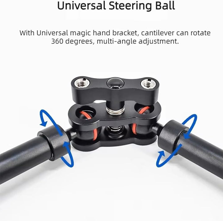 NEWFUN Desktop Magic Arm, Gelenkarm, Kamera Tischhalterung, Flexibel Gelenkarm Tisch Halterung mit 1