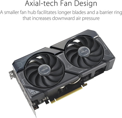 ASUS Dual GeForce RTX 4060 OC Edition 8GB GDDR6 Gaming Grafikkarte schwarz (NVIDIA RTX4060 DLSS3, PC