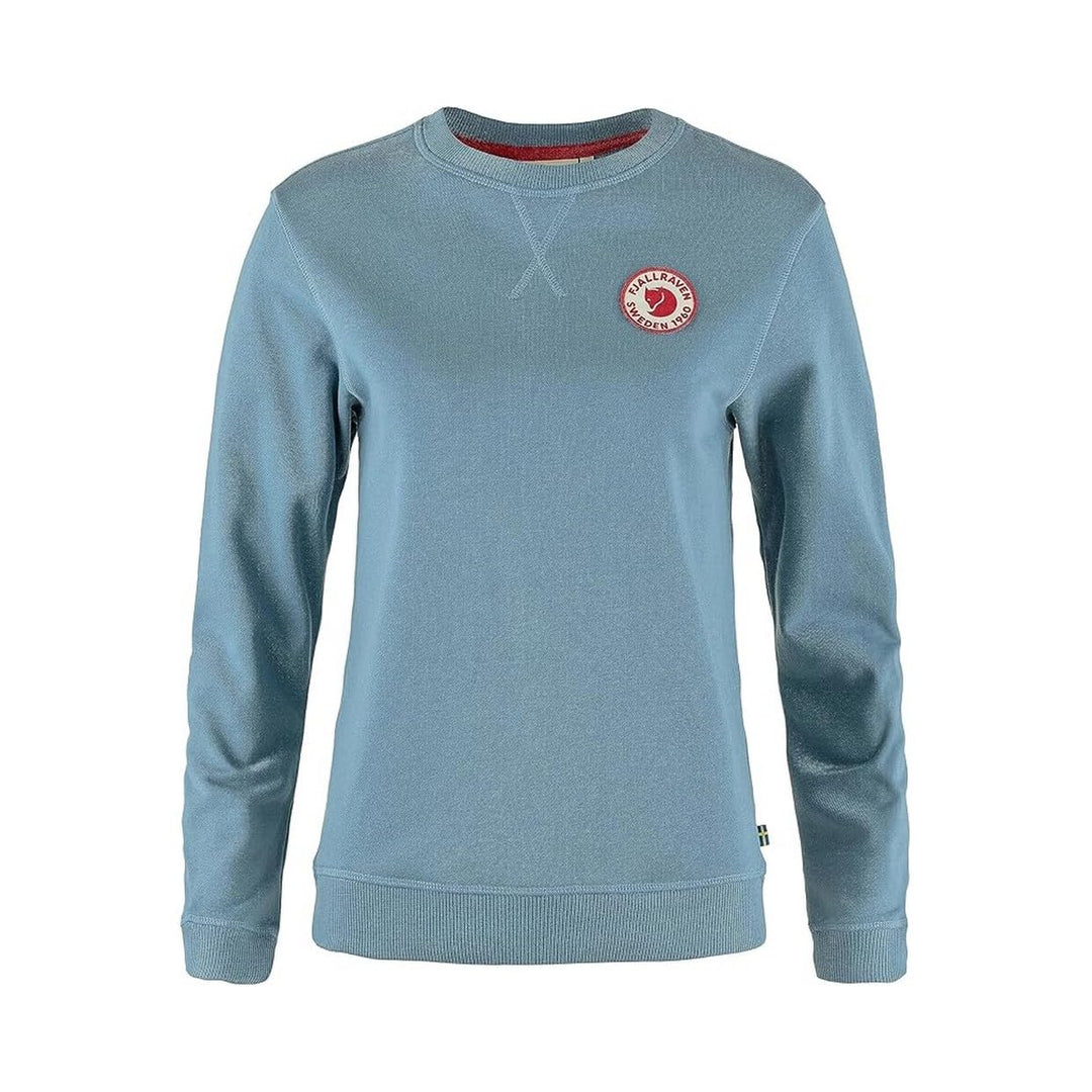 Fjällräven Damen 1960 Logo Badge Sweater W Sweatshirt XXS Dawn Blue, XXS Dawn Blue