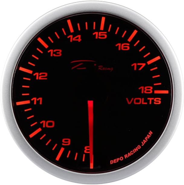 Depo Racing WA-Series Instrument - Volt 8-18V - 52mm