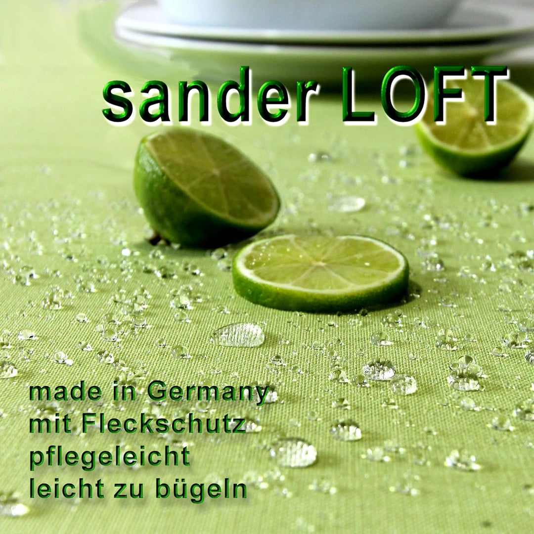 Sander 53637 LOFT Tischdecke 170 RUND Blau/Dunkelblau (Fb. 04) mit Fleckschutzausruestung 170cm rund