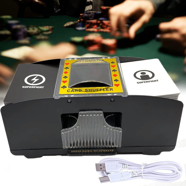 Automatischer Kartenmischer, Spielkartenmischmaschine, USB/batteriebetriebenes Werkzeug für