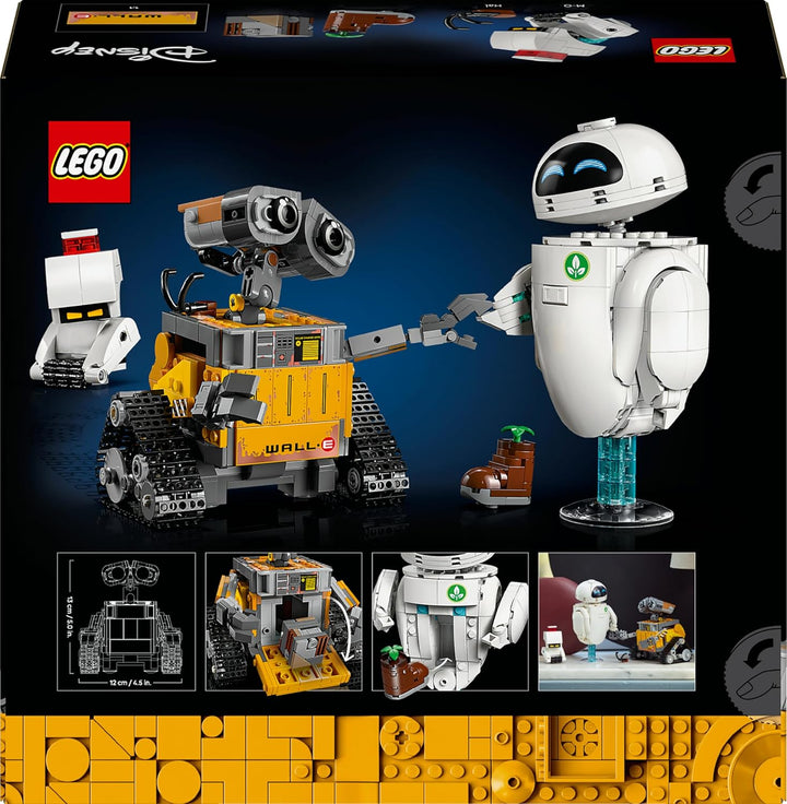 LEGO ǀ Disney and Pixar Wall-E und EVE - Kontruktionsspielzeug für Erwachsene - DIY Set zum Basteln