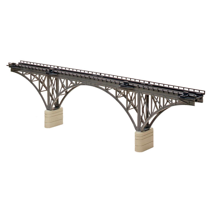 FALLER Stützbogenbrücke Modellbausatz mit 60 Einzelteilen 400 x 32 x 105mm I Modelleisenbahn Zubehör