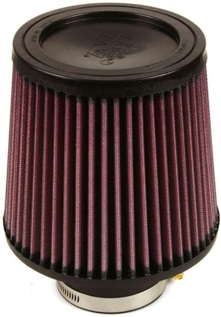 K&N 63-2587 Waschbarer und wiederverwendbarer KFZ Hochleistungsluftfiltersystem, Rot Roto-Form, Roto