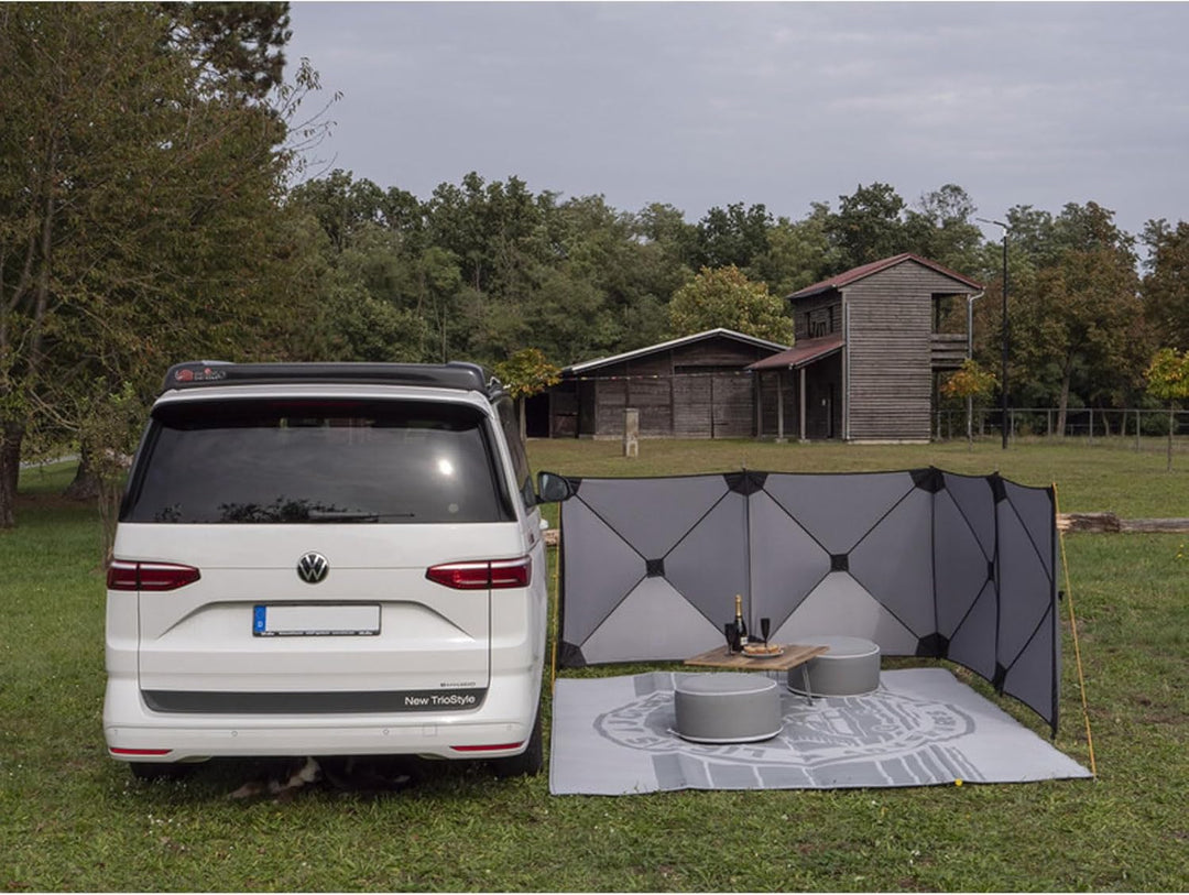 Reimo Camping Windschutz Sichtschutz Smögen 500x125cm Blickschutz für Strand, Garten