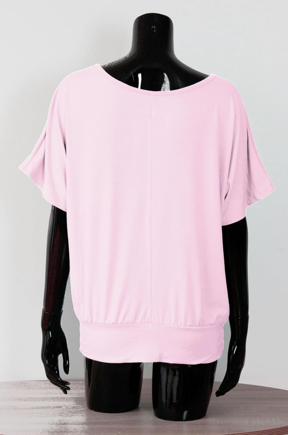 Van Der Rich ® - Oversize T-Shirt mit Fledermausärme - Damen Rosa L, Rosa L