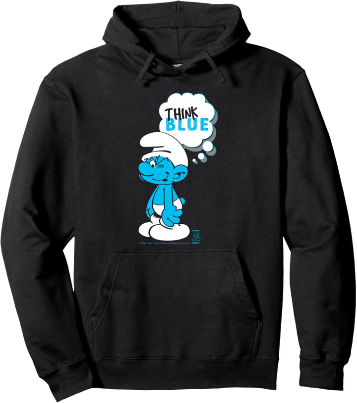 The Smurfs Schlumpfe Think Blue Thought Bubble Pullover Hoodie
