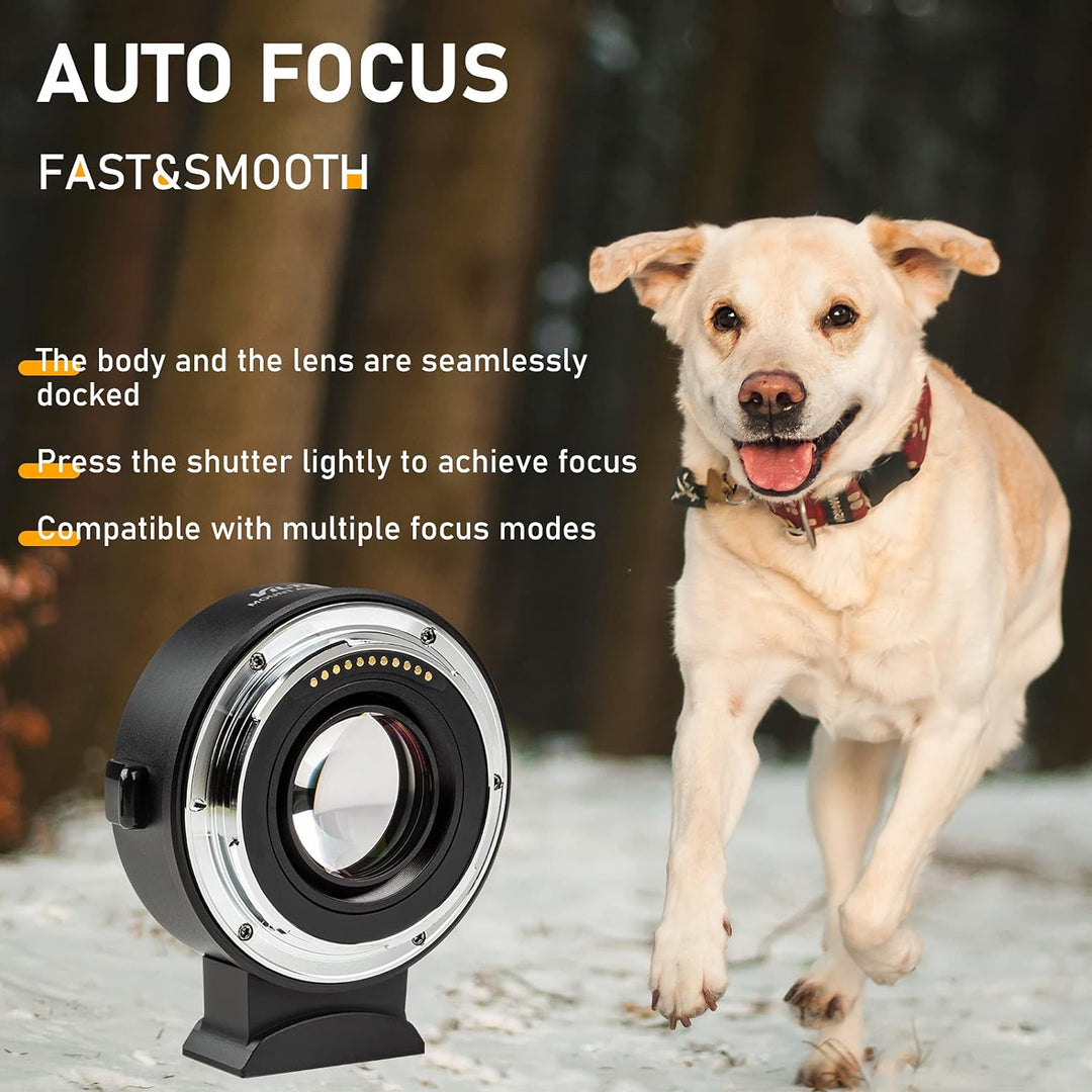 VILTROX EF-Z2 0,71x Speedbooster Autofokus Objektivadapter Fokalreduzierer für Canon EF-Objektive fü