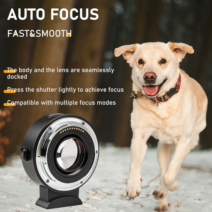 VILTROX EF-Z2 0,71x Speedbooster Autofokus Objektivadapter Fokalreduzierer für Canon EF-Objektive fü