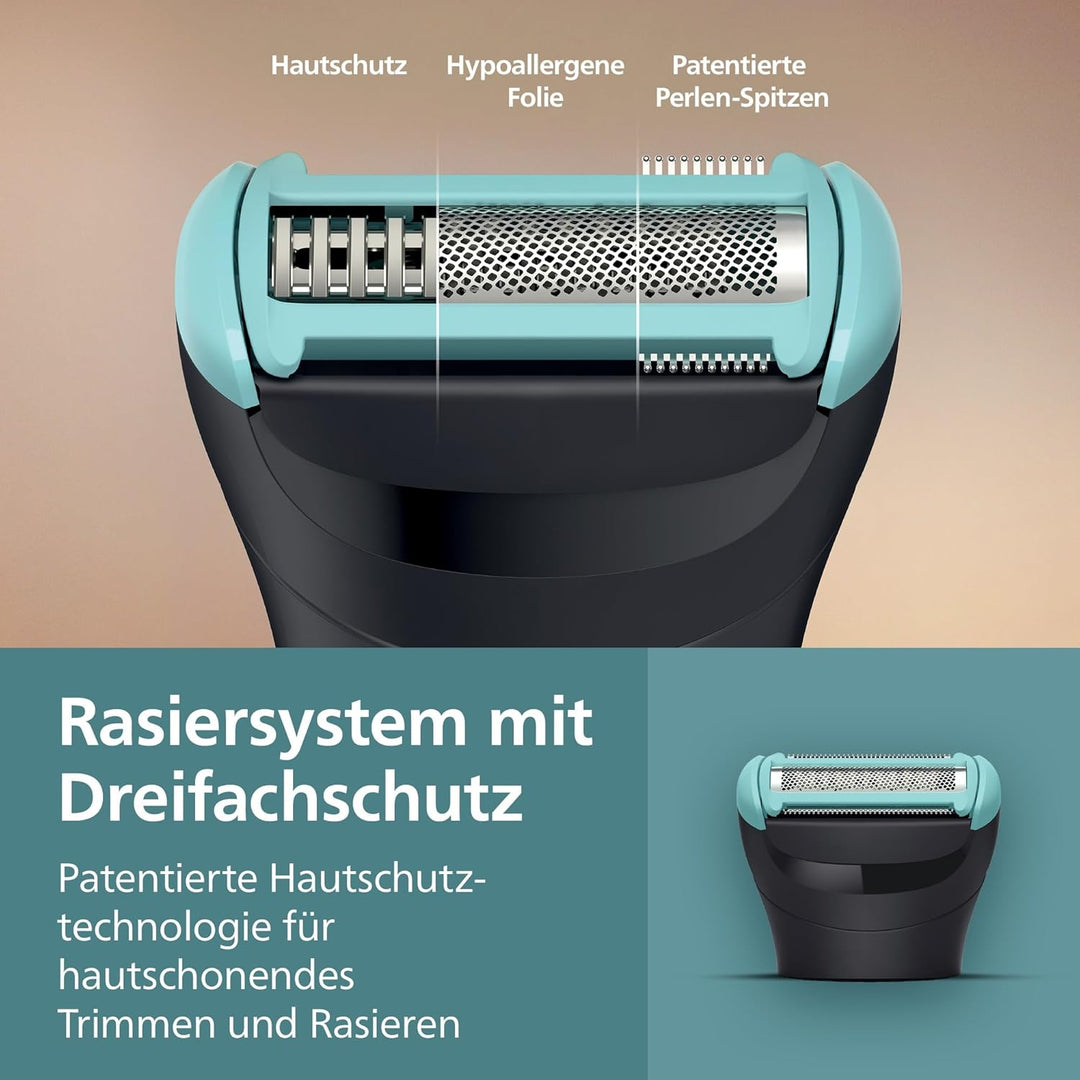 Philips Bodygroom 5000er-Serie – Herrentrimmer mit Dreifachschutz-Rasiersystem, trimmen und rasieren